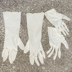 White gloves - long and short